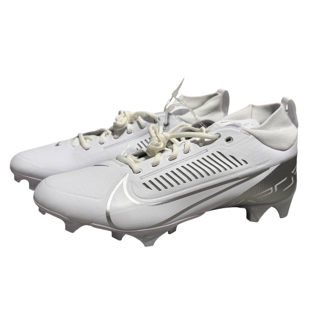 Nike Vapor Edge Pro 360 2 White Silver Football Cleats DA5456-102 Men's Size 13